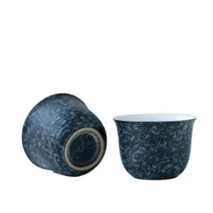 Japanese Style Vintage Tea Cup Kiln Change Glaze Coarse Pottery Kung Fu Tea Set Puer Tea Cup