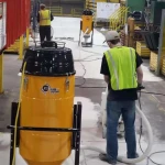 JS Floor Systems V2 Concrete Grinder With Industrial Vacuum Cleaner
