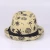 Import Kid coconut palm printing panama hat party gentleman children hat handmade paper woven straw hat from China