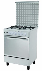 Kitchen Appliance 24 inch 60x60cm Mirror stainless steel cooking range with gas oven stove oven