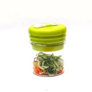 Kitchen Multifunctional Hand Manual Safe Food Salad Maker Funnel Vegetable Julienne Spiral Slicer