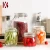 Import kitchen use grain container flip lock lid glass storage food jar from China