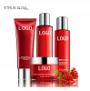 Korean natural skin+care+set Red Pomegranate Essence Whitening Moisturizing Snail serum extract skin care set private label