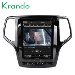 Krando Android 8.1 10.4&quot; Tesla Vertical screen car radio player for Jeep Grand Cherokee 2013-2016 gps navigation system KD-JG175