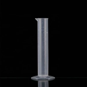 Laboratory Clear Plastic Transparent Measuring Cylinder