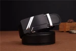 LannyQveen  new Men's Automatic buckle belts 100%Genuine Leather Belt for men factory wholesale OEM custom