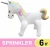 Import Large party pool rainbow gift inflatable Unicorn Sprinklers inflatable toys inflatable spray water unicorn from China