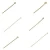 Import large stock Brass nickel-Free lead-Safe head pin Gold Colour metal brass flat head straight pins from China