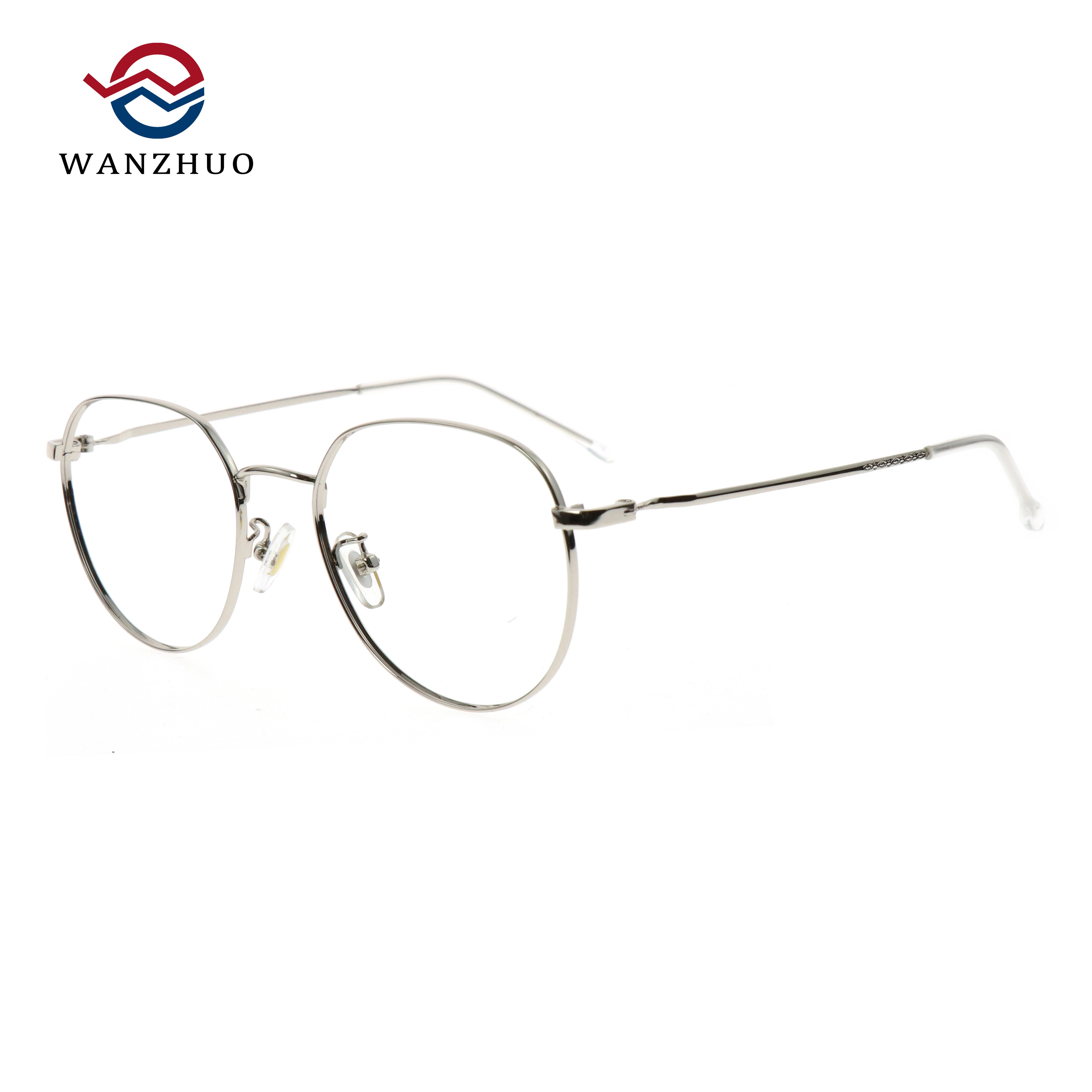 Latest round metal eyeglasses frame adult eyewear wholesale China unisex optical frame