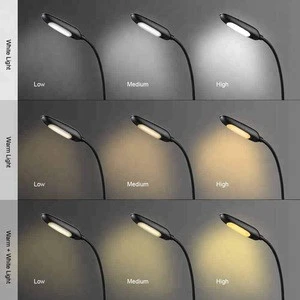LED Book Light with 9-Level Warm/Cool White Brightness,  Eye Care Lamp with Power Indicator, Perfect for Bookworms & Kids