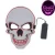 Import LED Halloween Mask LED Light Up Skull Mask for Festival Novelty and Creepy Cosplay Costume with 3 Modes from China