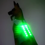 Leopard pet clothing 6led rechargeable pet apparel