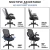 Import Light Gray Ergonomic Executive Chair Mesh Swivel Office Desk Chair with Flip-up Arms from China