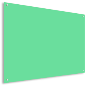 Light green tempered glass magnetic erasable writing board with chinese big factory