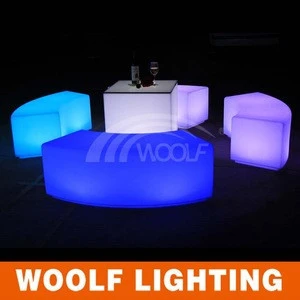 light up comfortable led colorful patio benches