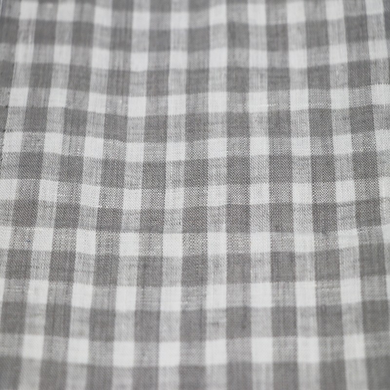 linen fabric for shirt yarndyed check fabric