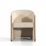 Living Room designer accent Chair armchair hotel bedroom sofa Customized minimalistic Style synthetic leather single sofa chair