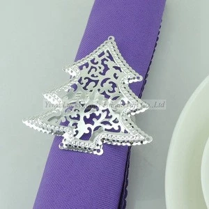 LJQ010 bulk wholesale flower napkin ring for wedding decoration