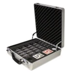 Locking Hi-Grade Aluminum Poker Chip Case by Claysmith Gaming, 500-count