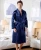 Import Long Sleeve Sleepwear Bathrobe Oversized Satin Nightgown Mens Silk Kimono Robe Plus Size  Summer Home Clothing from China