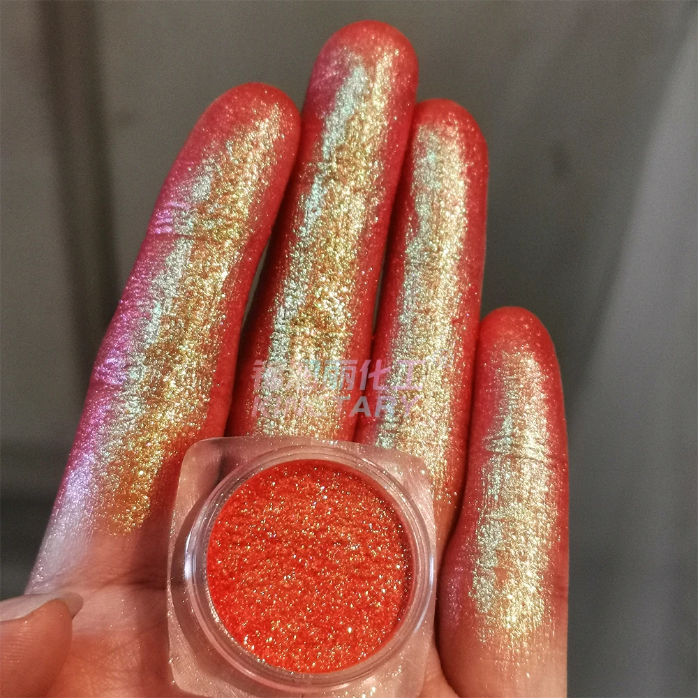 loose face sparkly diamond pigment Candy borosilicate glass pigments  Chrome Powder for lipgloss