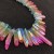Import LS-A2037 Top Drilled Colorful Raw Crystal Beads Pendants/Necklace,AB Titanium Crystal Quartz Stones Stick Point Loose Beads from China
