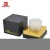 Import Luxury custom private brand printing foldable black cardboard candle paper packaging gift boxes from China