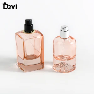 Luxury High Quality 50ml 100ml Thick bottom Glass Perfume Bottle Fine Mist Clear Refillable Perfume Sprayer