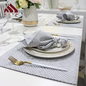Luxury Table mats Kitchen Accessories Decoration polyester cotton table mats 32*45CM high grade placemats