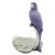 Import Made In China Superior Quality polyresin parrot decoration w. leaf plate art status from China