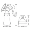 Manual Breast Pump Simple Spherical Breast Pump Large Suction With Bottle