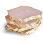 Manufactory crystal pink quartz stone rose quartz crystal coasters,cup rose pads