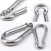 Manufacturer High Polished Stainless Steel Climbing Carabiner Snap Hooks Oval Clips