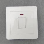 Manufacturers professional export 20A switch with light white one single control switch kitchen wall switch wholesale