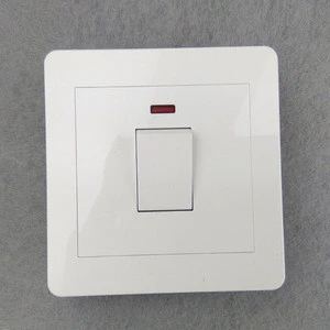 Manufacturers professional export 20A switch with light white one single control switch kitchen wall switch wholesale