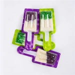 Manufacturers Sale Ice Cream Shape Apple Flavor Gummy Lollipops Soft Candy
