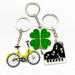 Manufactures Cheap Price Gold Plated Custom metal ring keychain