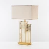 Manufacturing customized design white led luxury table lamp