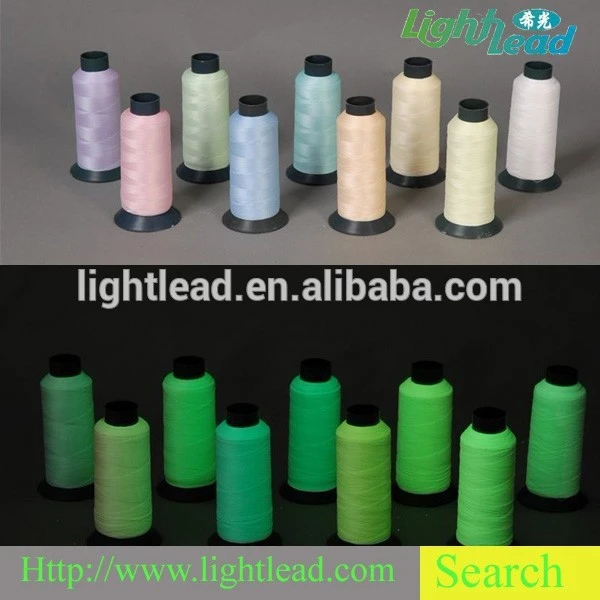 mass production luminescent knitting acrylic yarn excited by UV lightlead for clothing