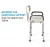 Import Medical Shower Stand Chair Bench Bath Seat with Padded Armrests and Back Great for Bathtubs For Injury from China