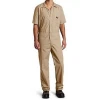 Mens Short-Sleeve Coverall Stain & Wrinkle Resistant Cotton/Poly work wear /workwear