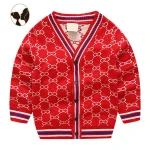 Mercerized cotton winter cardigan amazing knit sweater baby design for baby boys and girls