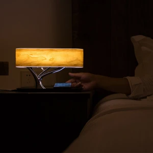 MESUN Hot sale tree lamp home goods for bedside light with wireless charger