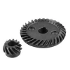 Metal 8mm Pinion Shaft Dia 10mm Shaft Dia Spiral Bevel Gear Set for Makita 9523 Angle Sander Gear Wheel Replacement