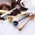Import Metal Coffee Spoon with bag clip gold 2 in 1 coffee scoop wedding door gift from China