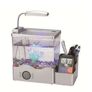 Buy Mini Desktop Usb Aquarium / Mini Fish Tank / Led Desktop Aquarium  Accessories from Shenzhen Fashion Electronics Co., Ltd., China