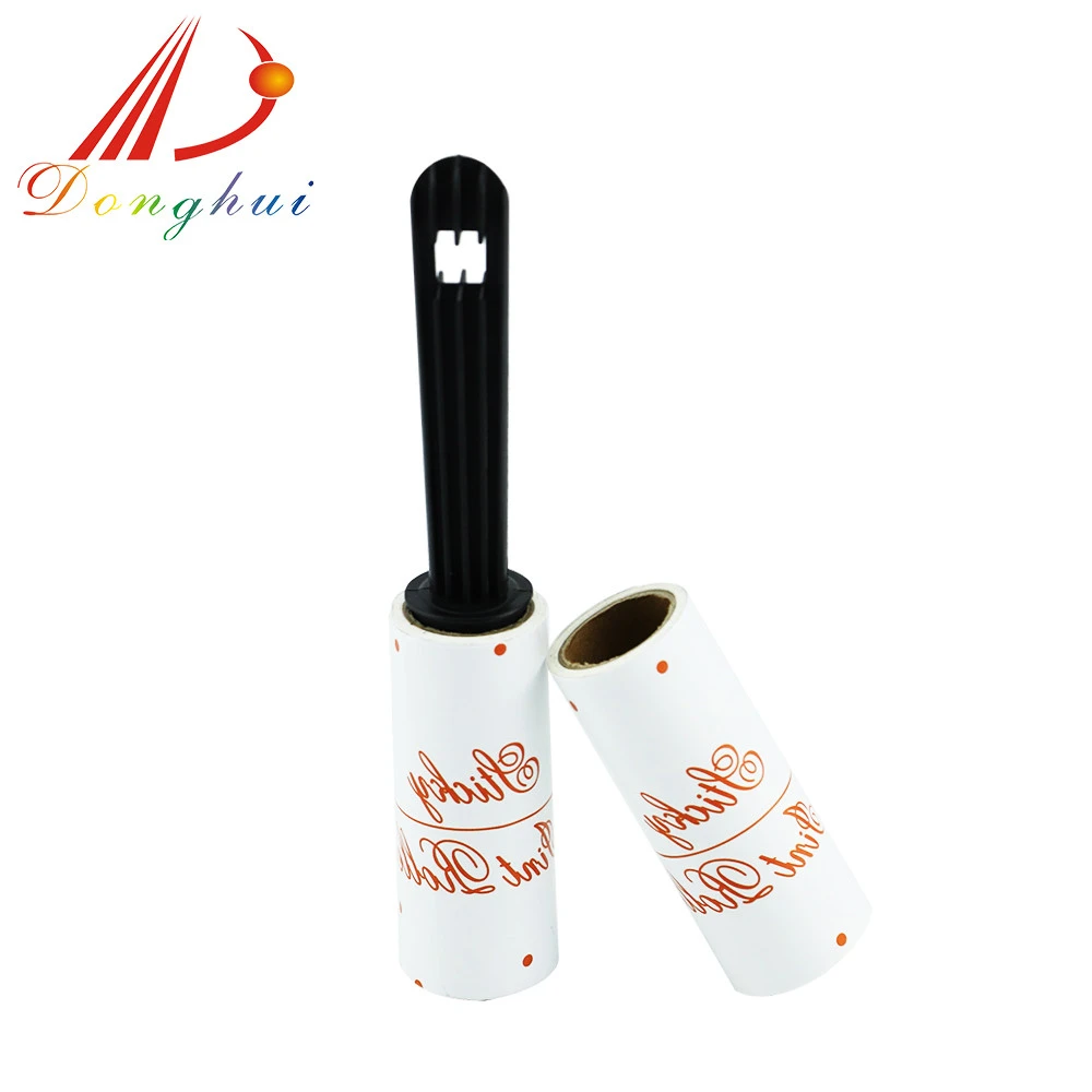 Mini Travel Portable washable travel long handle cat and dog lint roller handle sticky brush