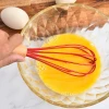 Mixer Egg Beater Manual Self Turning wooden handle Whisk Hand Egg Cream Stirring Kitchen Tools