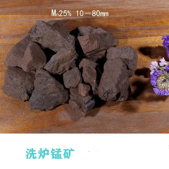 Mn 18-25  Manganese ore used for blast furnace cleaning in steel plant