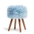 Import Modern 4 legged wooden round leather stool chairs from China